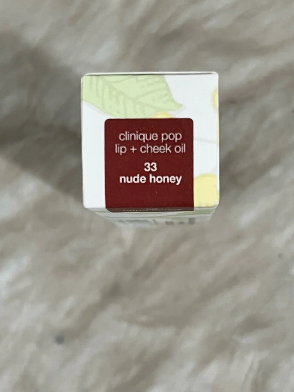 NEW Clinique Pop Lip + Cheek Sheer Oil Gloss Nude Honey